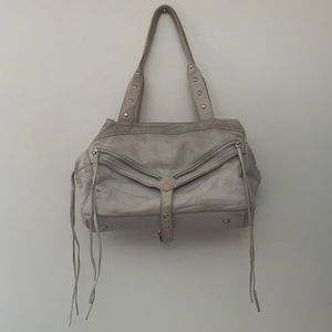 Botkier leather trigger Moto satchel gray
